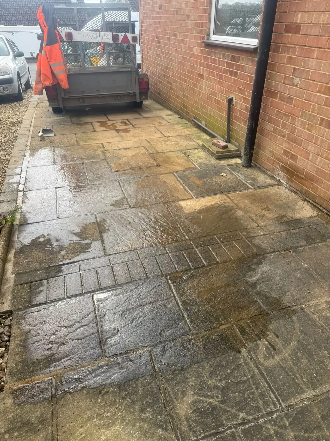 Paving relaid after a Cascade Water Services supply pipe replacement