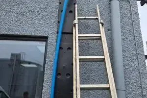 Temporary overland supply run to the newly built unit